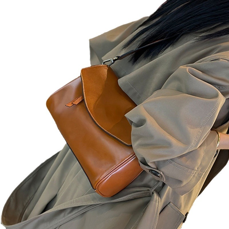 Women's Underarm Bag 2026 New Arrival Large Capacity Crossbody Bag Top Grain Cowhide Versatile Shoulder Bag Luxury Genuine Leather Handbag - Thumbnail 5