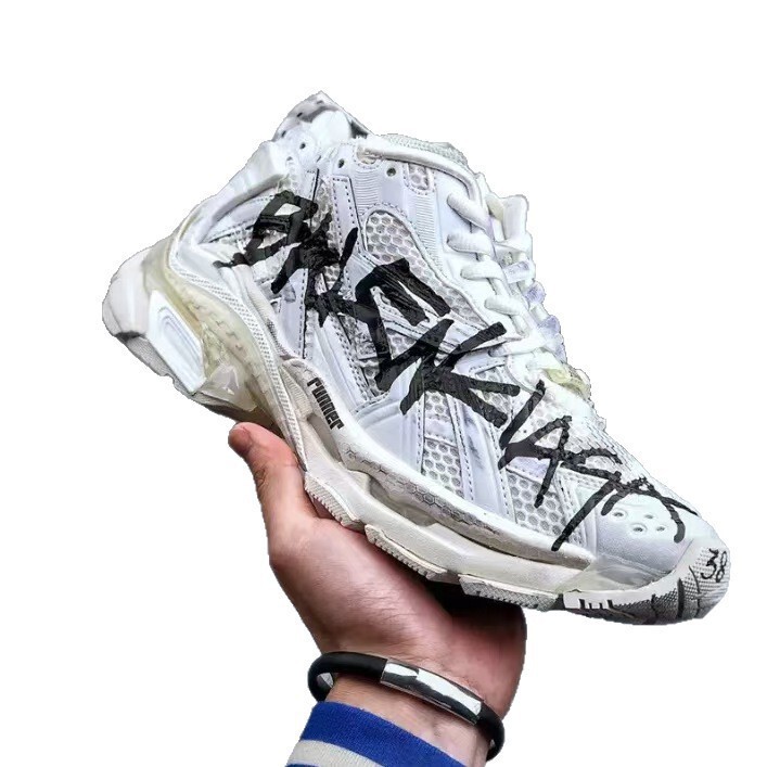 Putian Pure Original Cross-Border B Brand Dad Shoes, Men's and Women's Paris 7.0 Jogging Shoes, Distressed Height-Increasing Casual Sports Shoes