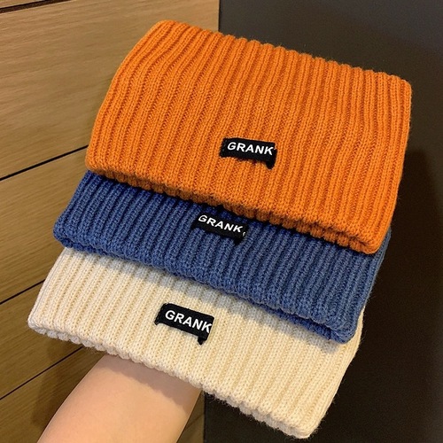 Autumn and Winter Knitted Headband for Women, Lettered Wide-Edge Wool Hat, Hair Hoop for Ponytails, Hair Accessories, Sports Headband