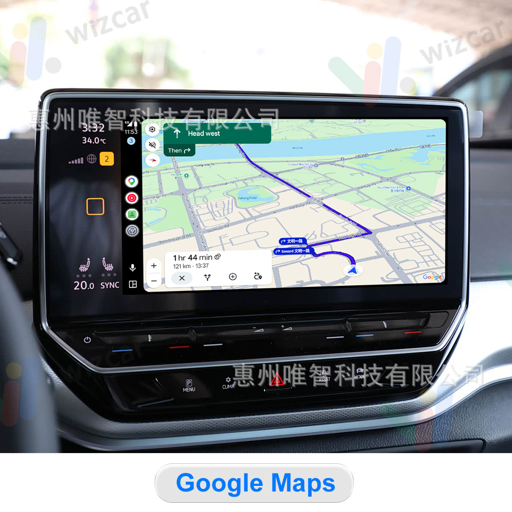 Volkswagen Id6 Id4 Wizcar M1 Google Waze Maps Spotify Music