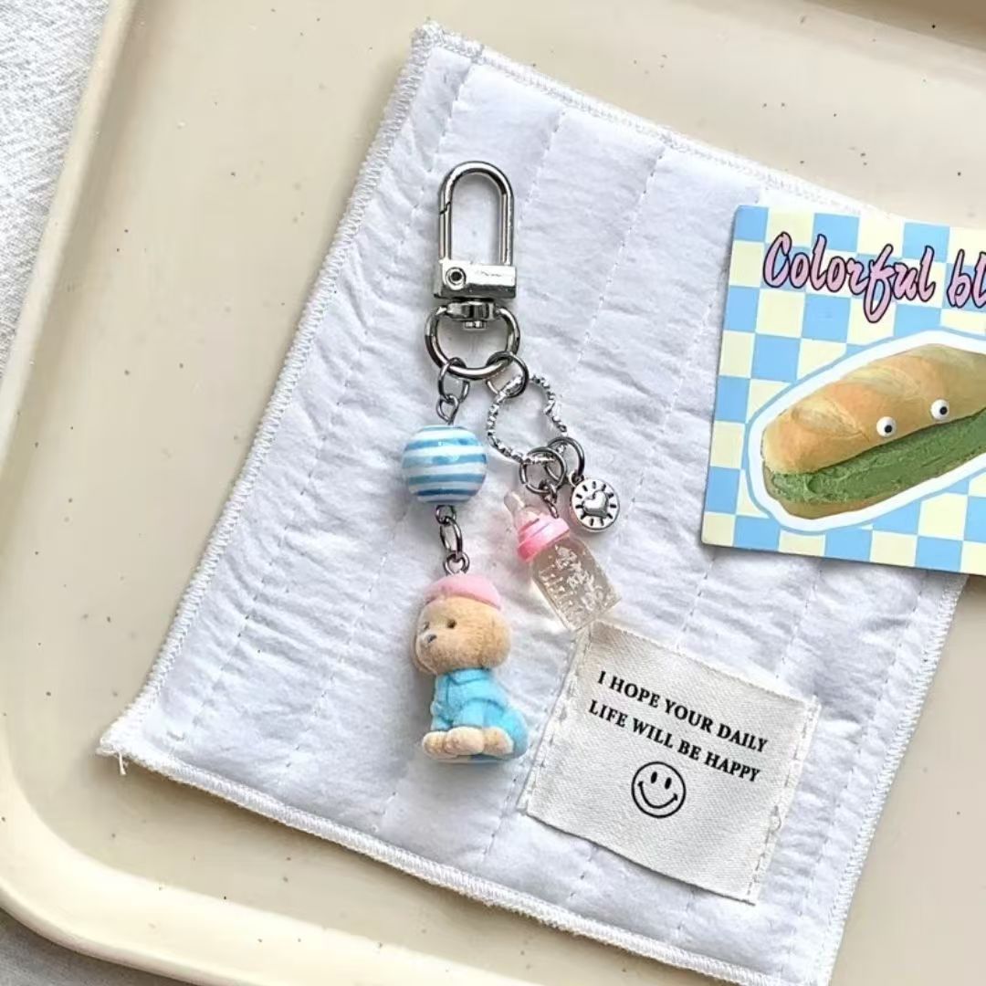 15g Weight Mobile Phone Chain, Keychain Classification 1 Piece Quantity Flocking Material Book, Animal, Bag, Cartoon Pattern Cute, Sweet Style 1 Piece Book Animal Bag Mobile Phone Chain Keychain Flocking Cute Sweet Mobile Phone Chain Keychain 6