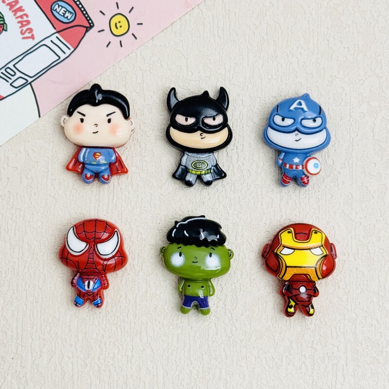 Cartoon Marvel Full Body Character Series DIY Resin Accessories Cream Glue Hair Accessories Mobile Phone Case Refrigerator Magnet Keychain Cartoon Marvel Full Body Character Series DIY Resin Accessories Cream Glue Hair Accessories Mobile Phone Case Refrigerator Magnet Keychain