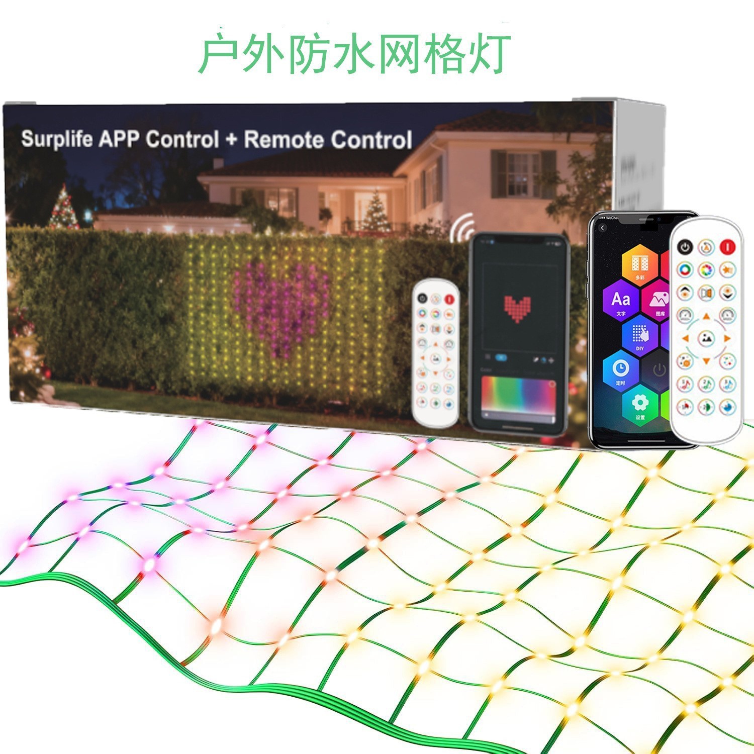 Tira de Luces LED para Cortina Programable Impermeable, Control por App, Control Remoto para Iluminación Decorativa image 14