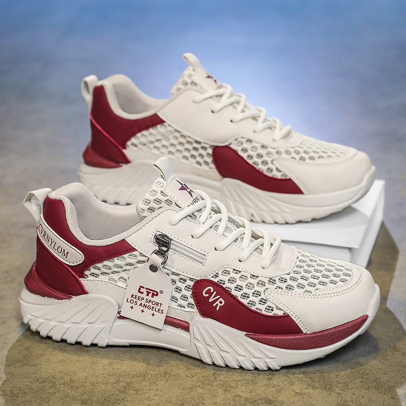 Men's Sports Shoes 2026 New Summer Mesh Breathable Running Shoes Non-Slip Wear-Resistant Thick-Soled Height-Increasing Dad Sneakers Men's Sports Shoes 2026 New Summer Mesh Breathable Running Shoes Non-Slip Wear-Resistant Thick-Soled Height-Increasing Dad Sneakers
