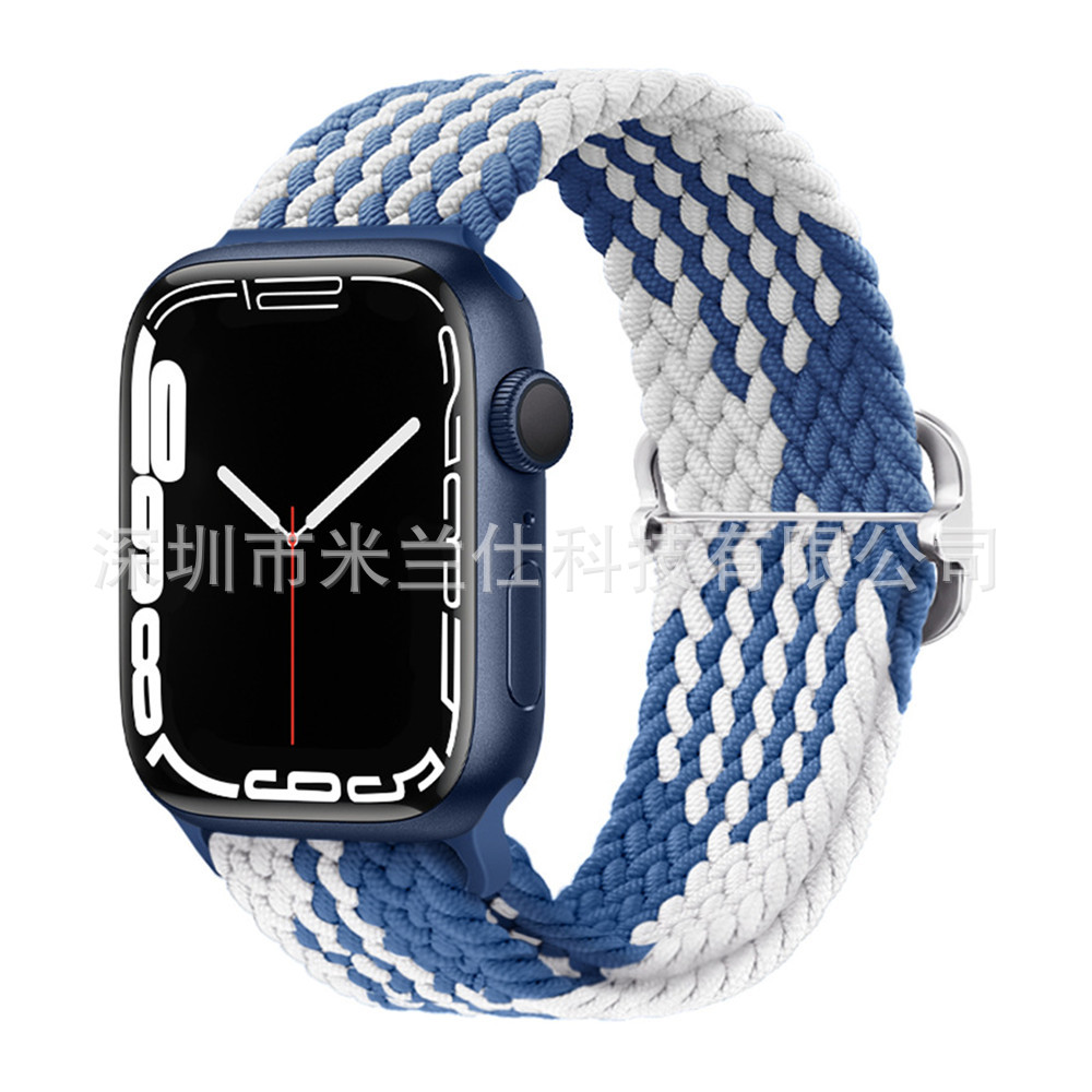 Nylon tejido para Apple iwatch456789 Apple ultra2 hebilla deslizante elástica S9 correa de reloj fabricante
