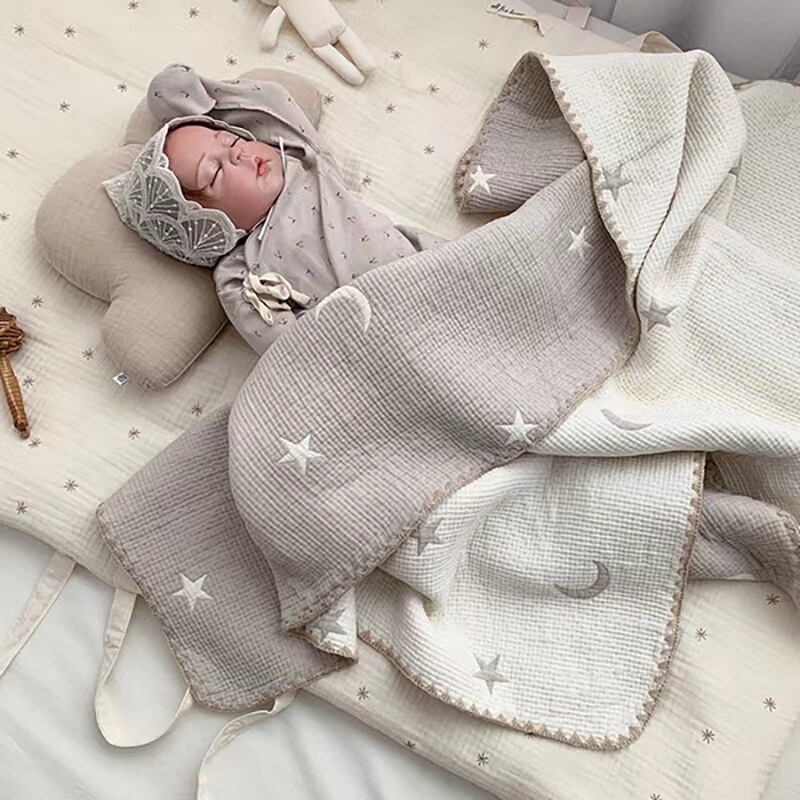 Korean baby blanket autumn and winter baby multi-functional blanket skin-friendly kindergarten cotton sheets children's bed sheets Korean baby blanket autumn and winter baby multi-functional blanket skin-friendly kindergarten cotton sheets children's bed sheets