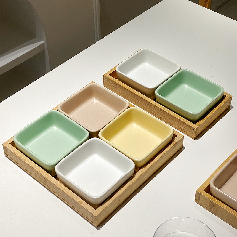 北歐ins堅果創意客廳糖果批發小吃調料碟零食點心分格陶瓷乾果盤