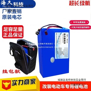 Lithium Battery Pack 48V Lithium Battery 24V36V Modified and Installed with Hanging Bag Large Capacity Lithium Battery New Battery