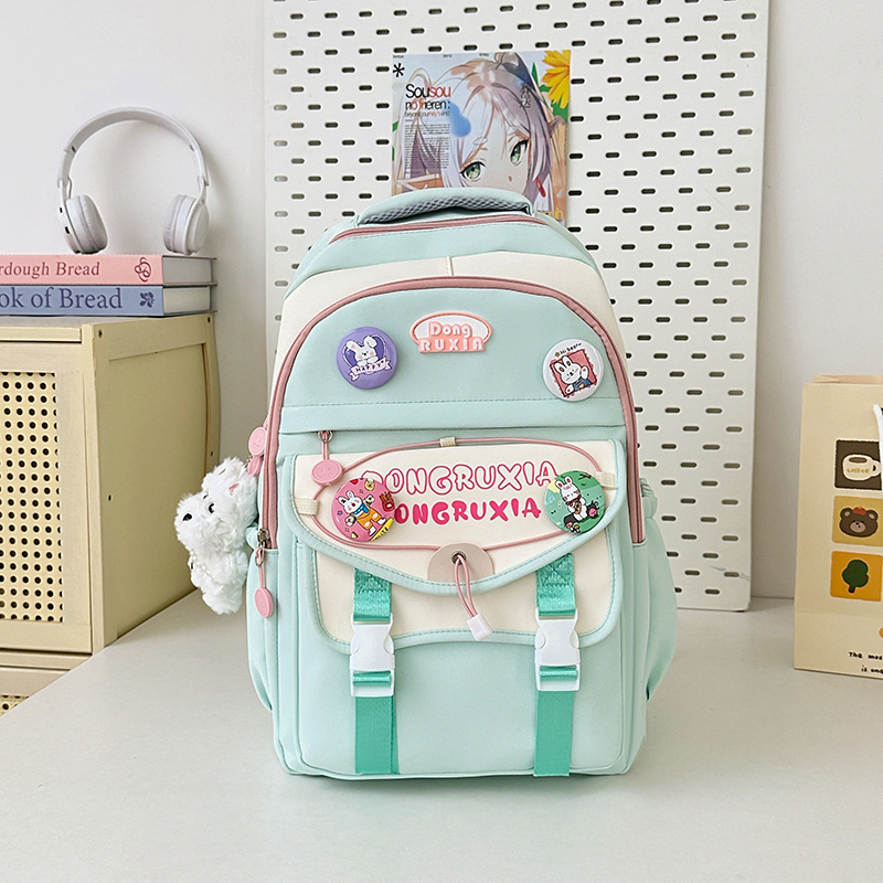 Comercio exterior mochila de alto valor para mujer al por mayor escuela secundaria, escuela secundaria, estudiante universitario, mochila de estilo universitario, mochila de viaje de gran capacidad