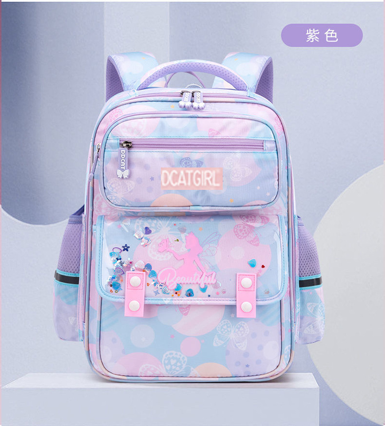 Nueva protección de la columna vertebral y reducción de la carga mochila para niños Ultra Light Super gran capacidad Lindo estilo coreano Escuela Primaria estudiante mochila al por mayor