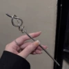 37# twisted hairpin silver