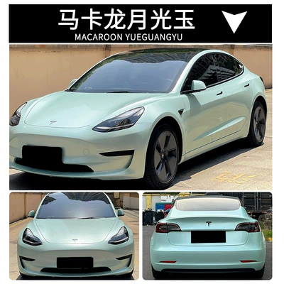 Auto Color Change Film | Changing Film Dreamy Two-Color Super Matte - pet-macaron-moonlight-jade-152m-17m-white-label-flawless