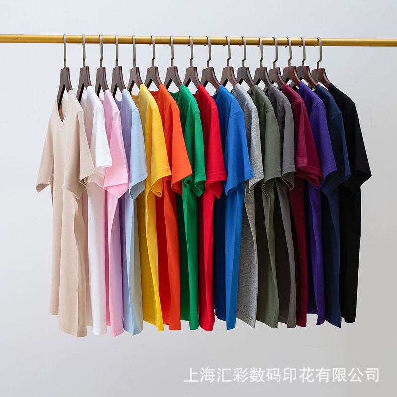 Ag66000 Cross-Border 150g T-Shirt Men's Pure Cotton Solid Color Round Neck Men's Short-Sleeved Wholesale Advertising Shirt with Printed Logo