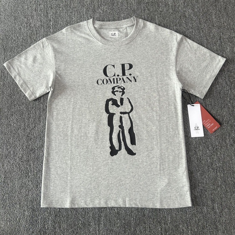 Company Dongdaemun 2025 Spring Short Sleeve Round Neck Letter Portrait New Print Cpt T-Shirt Sweat-Absorbing Loose Fit