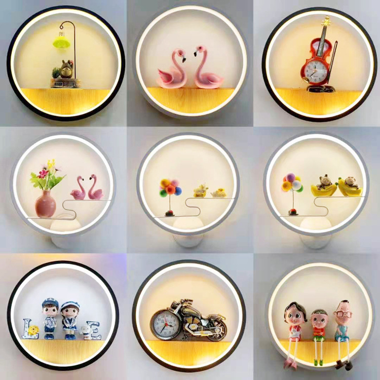 lámpara de pared nórdica lámpara de cabecera pasillo escalera de niños lámpara de cabeza creativa sala de estar cabecera dormitorio lámpara de pared de red ahora