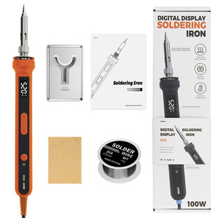 Cross-border supply of industrial grade 100W digital display temperature regulating electric soldering iron internal heating constant temperature soldering iron household welding tools