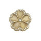 Flower Diamond Metal Button Coat Button Women's Top Suit Button Sweater Cardigan Button Flower Shape Decoration Diamond Button