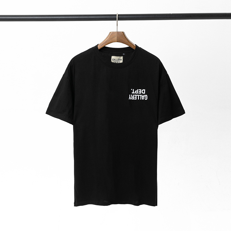 Camiseta de manga corta con estampado Gallery Dept de marca de moda para hombres y mujeres