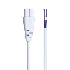 Wholesale LED tube connected to power cord T4T5T8 single head 15CM 0.3 square desk lamp stand power plug cord