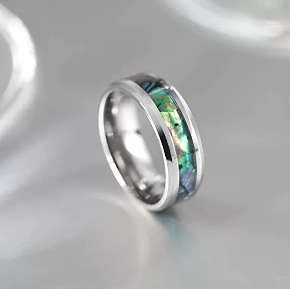 Звездное и Европейское желание трансграничный поставщик электроэнергии поставка Кольцо из титановой стали серебряный корпус из нержавеющей стали простое кольцо мужчина в наличии