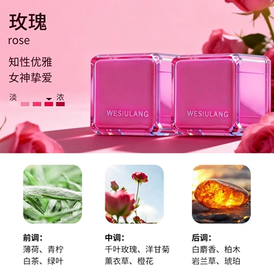 Car Air Freshener 2026 New Model Vent Clip Fragrance Deodorizer for Car Interior Odor Removal Perfume for Vehicle Use (Car Perfume Aromatherapy) - rose
