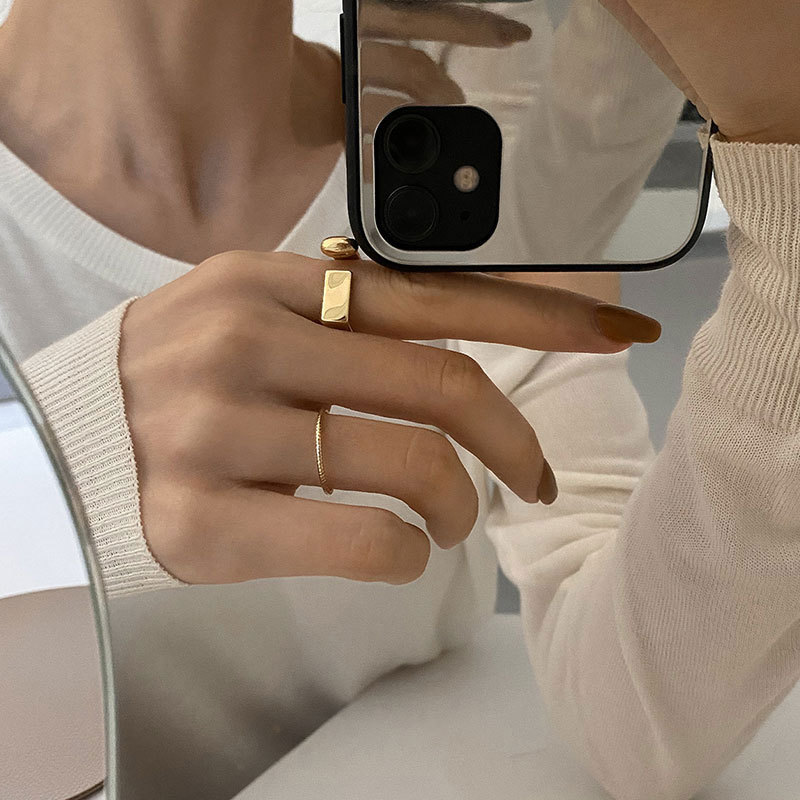 simple Ushaped geometric opening ring fashion sexy index finger ringpicture5