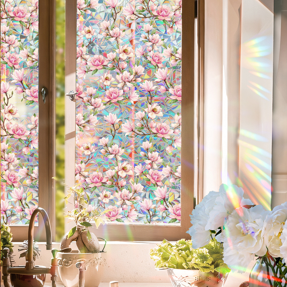 140g Weight Glass paster Home Textiles & Decor Type PVC Material Leaf Pattern Casual, Pastoral Style Casual Pastoral Leaf PVC Glass Paster Wall Art 99