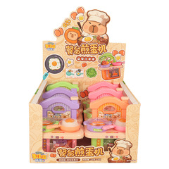 Meijia Yuan ダイニングテーブル オムレツマシン (ポッピングキャンディー + ゼリー) 子供用楽しいままごとキャンディー 22g*6 個 (箱入り)