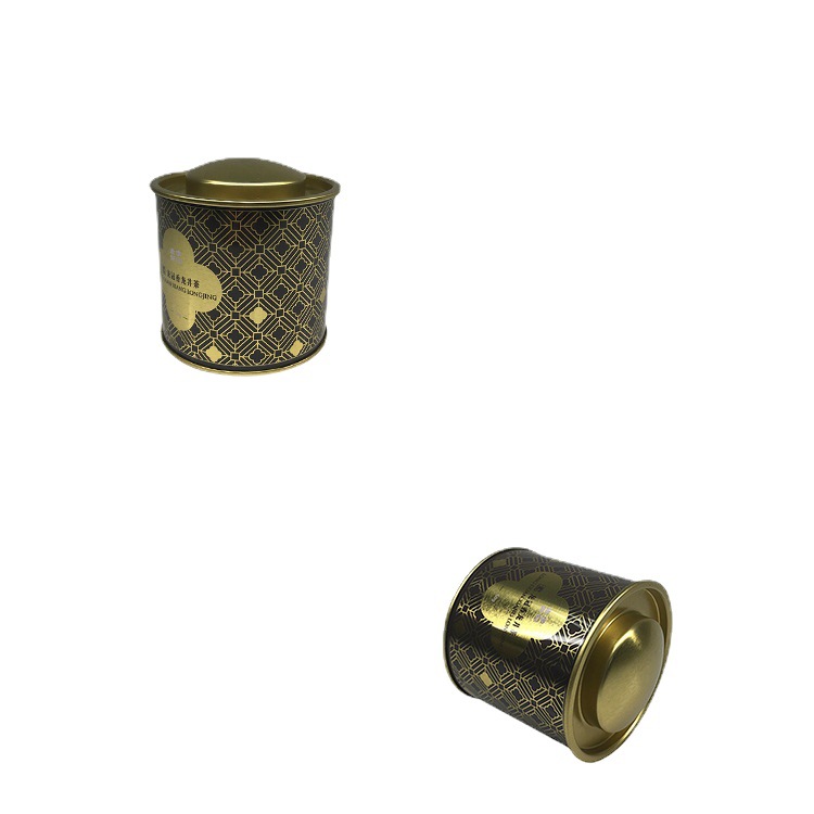 Fabricantes de té de estaño té negro té verde Juzhu Longjing empaque lata de hierro sellado caja de cubierta cóncava
