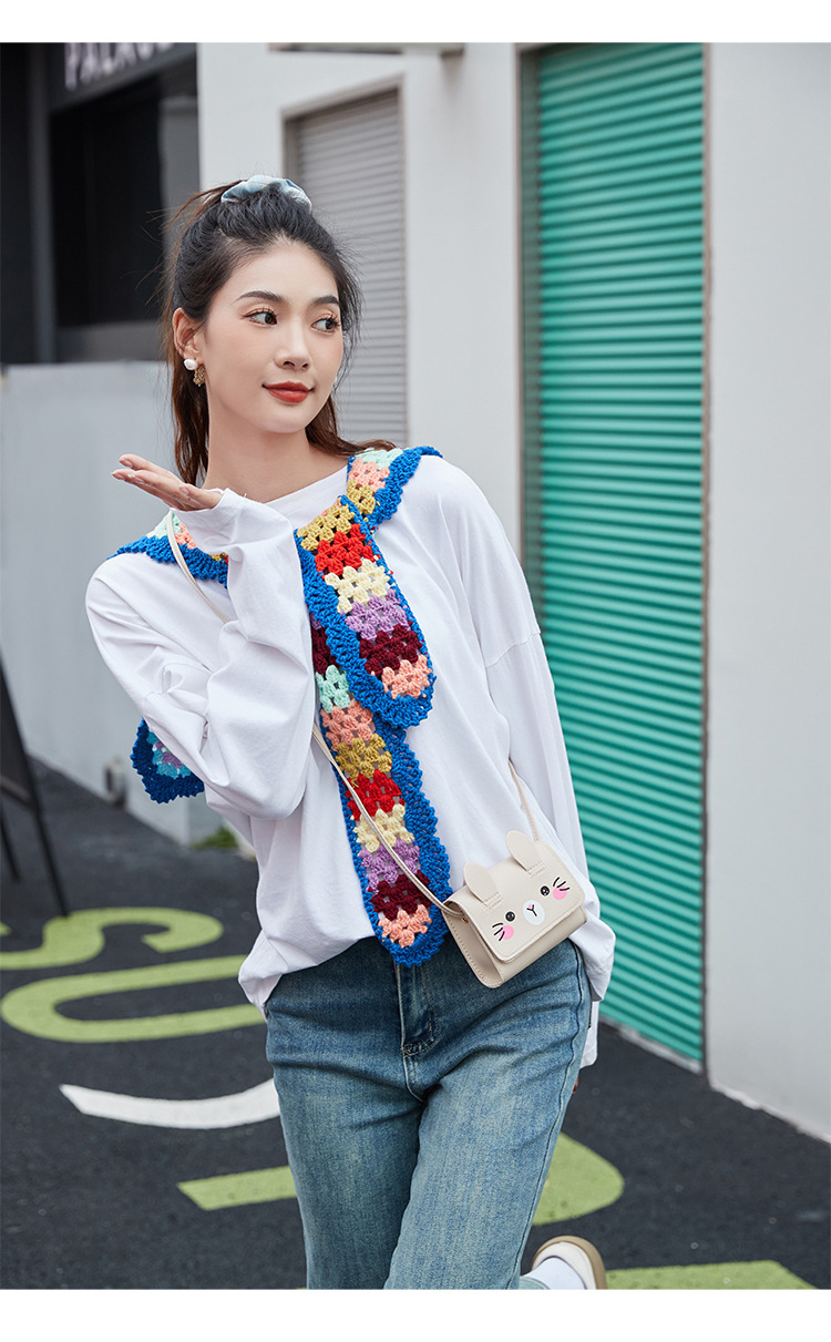 Women's bag 2023 new style cartoon crossbody small square bag mini bag mini gift bag children's bag