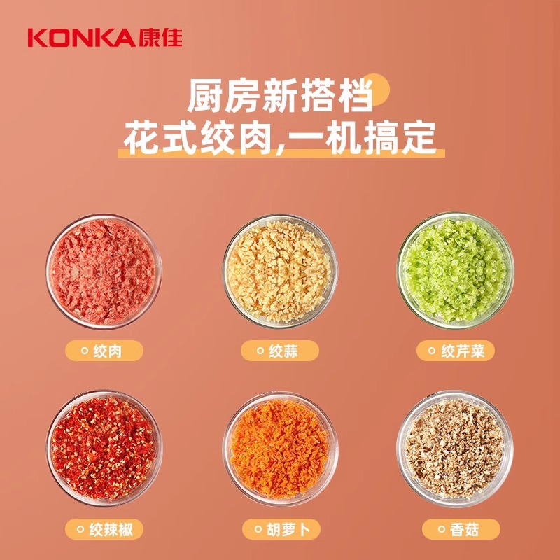 Мясорубка Konka KMG-W1801 нержавеющая сталь