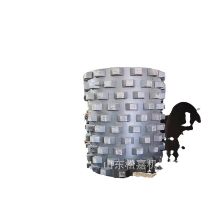 Máquina de rodillo de rueda de acero de cabello recto de fábrica rodillo de cuerno desmontable rodillo de pie de oveja tipo rodillo de impacto