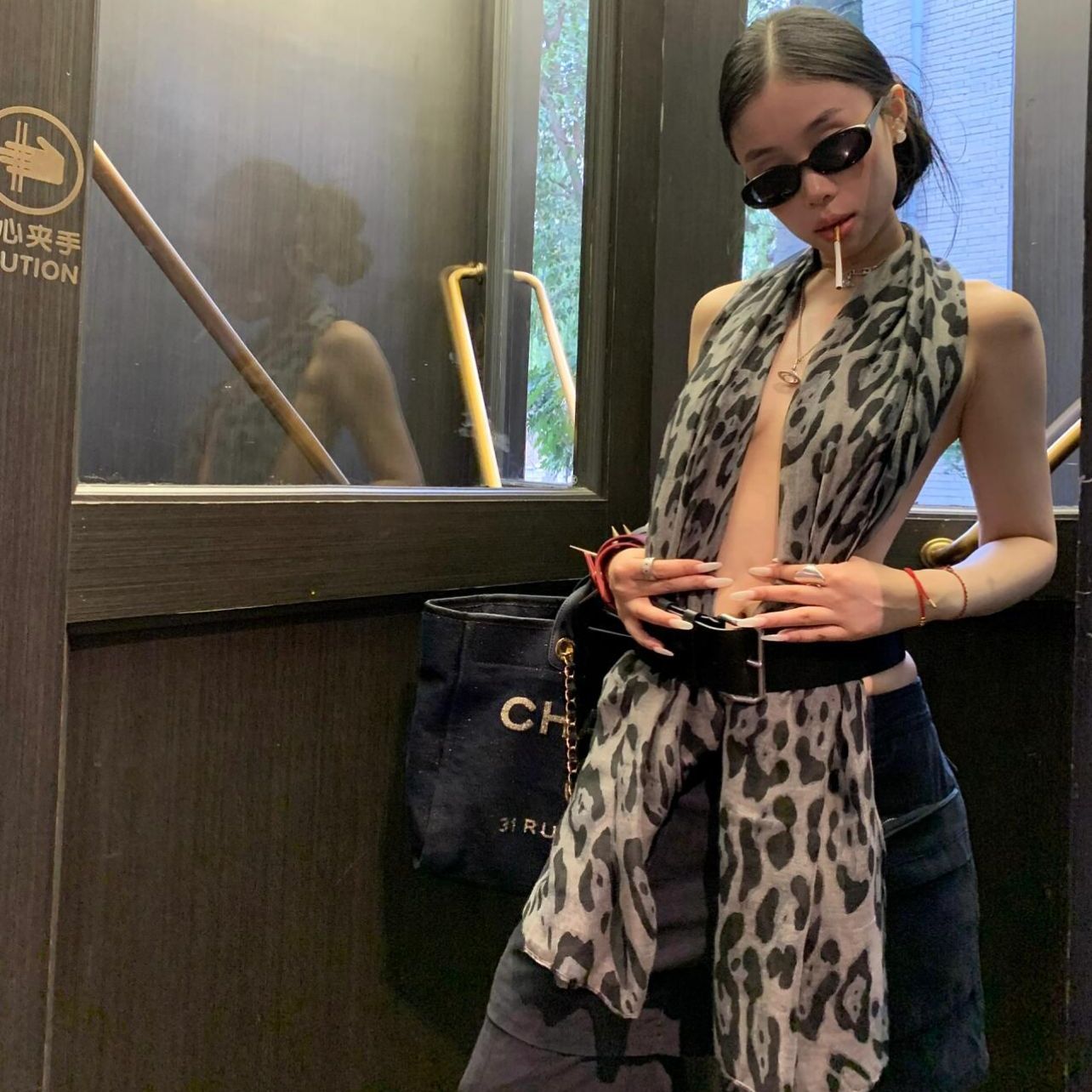 灰色豹纹 / 180cm
