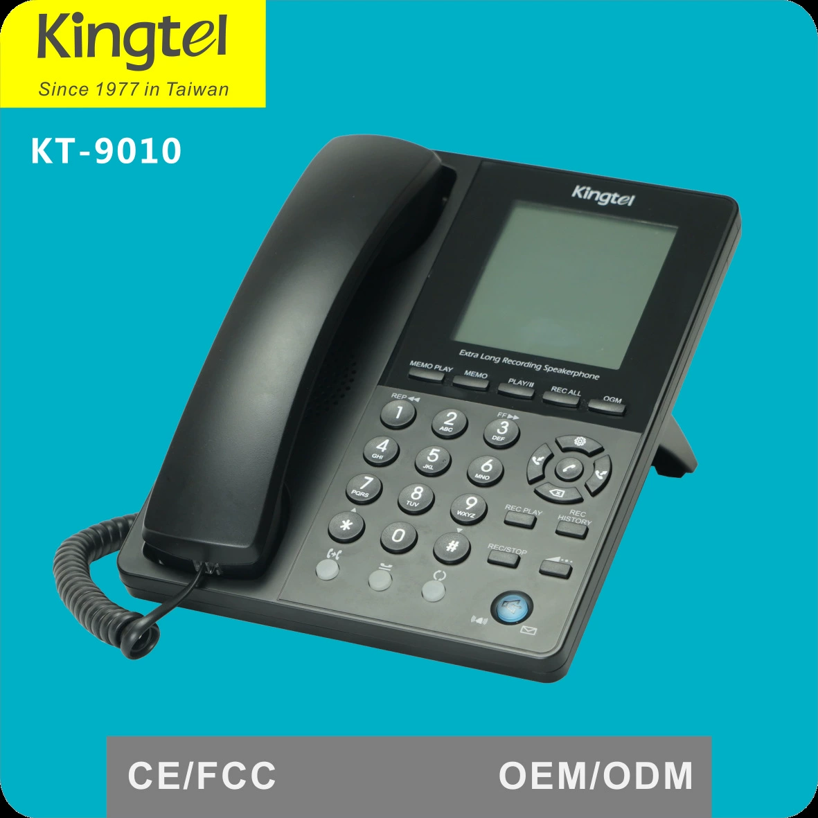 Kingtel9010 аудио телефон громкой связи стационарный звонок ID PBX ТЕЛЕФОН бизнес телефон ответвление машина