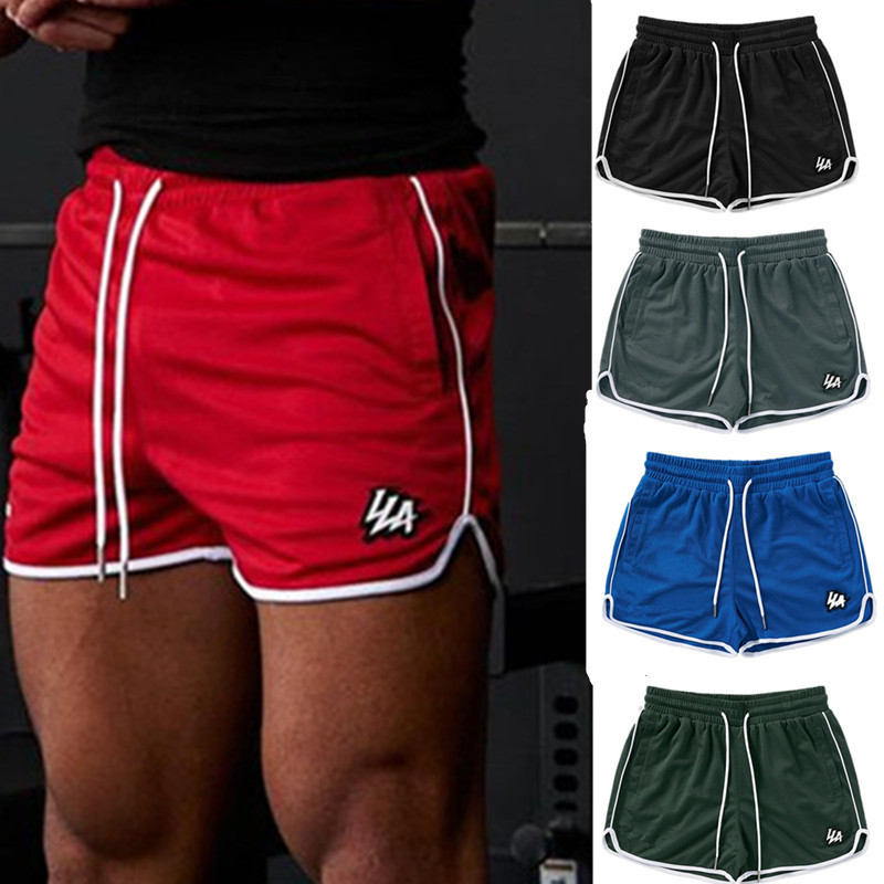 YOUNGLA New Breathable Fitness Muscle Casual Sports Shorts Running Quick-drying Pants Summer Training Beach Pants