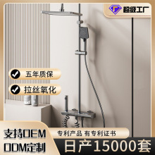 正霸氛围灯浴室创意花洒套装数显花洒淋浴器铝镁合金外贸花洒定制