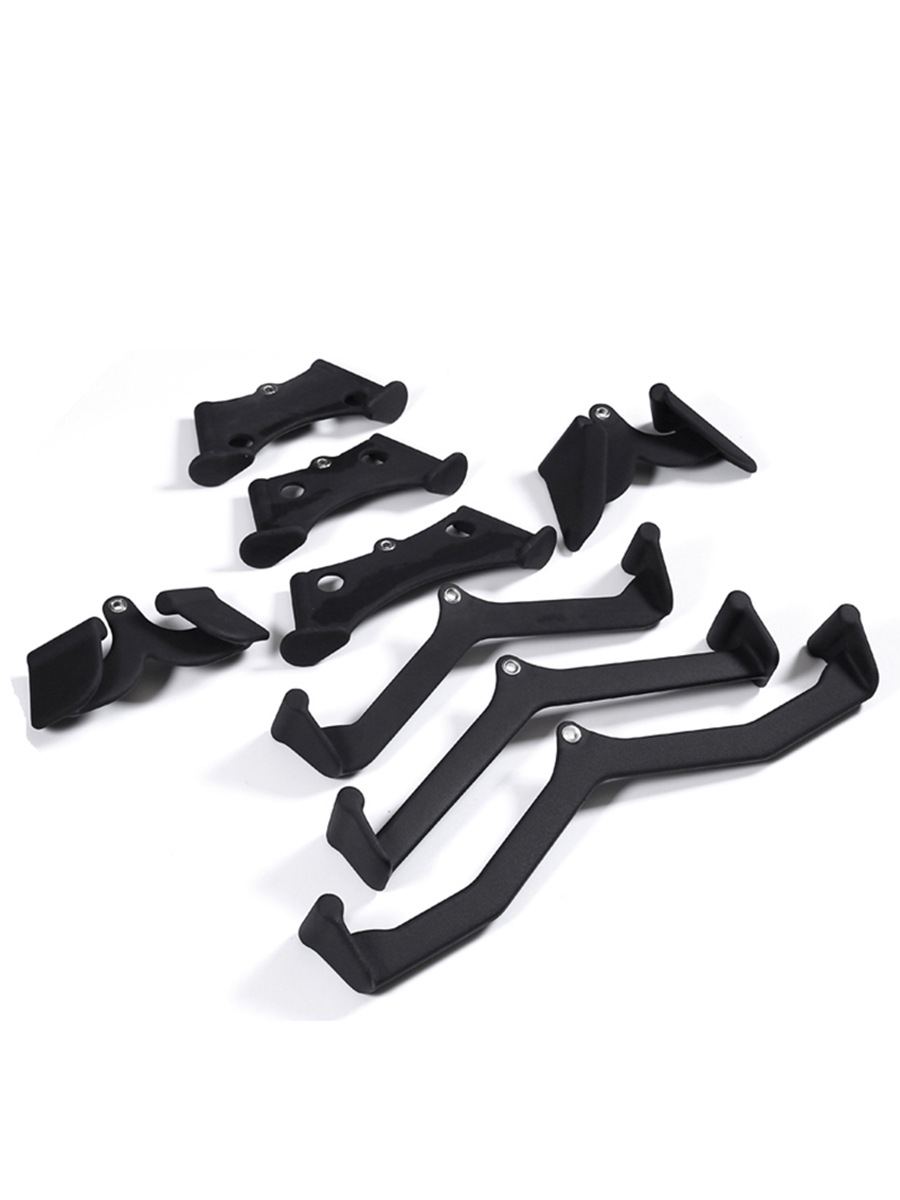 Juego de barras de dominadas con revestimiento plástico para fitness, juego de cinco o ocho piezas para posiciones alta y baja, equipo de barra para entrenamiento de dominadas, multifuncional.