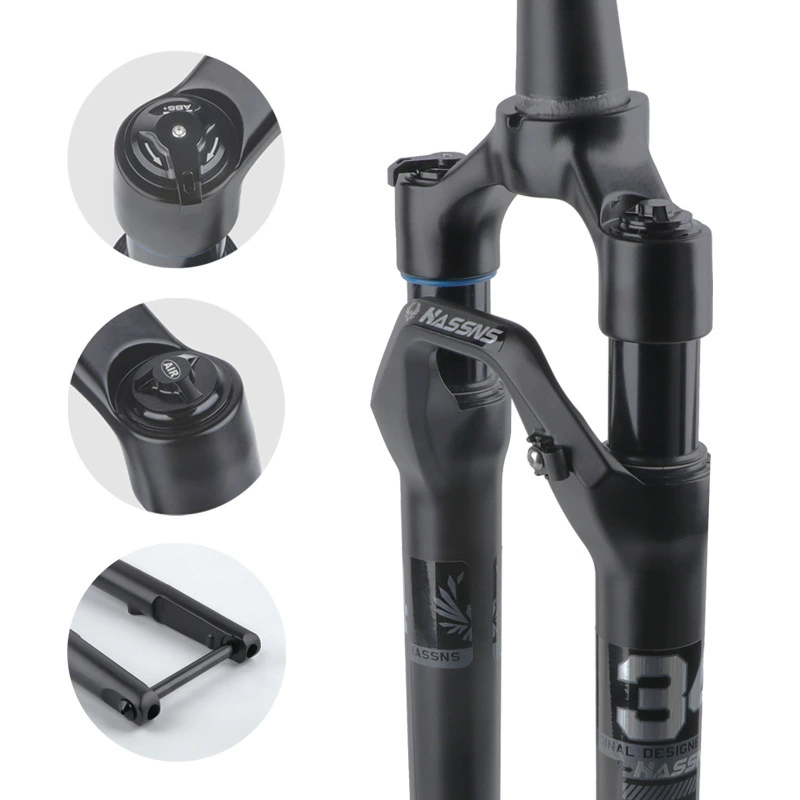 Вилка дорожного бездорожья HASSNS, диск тормозов велосипеда, замок, амортизатор