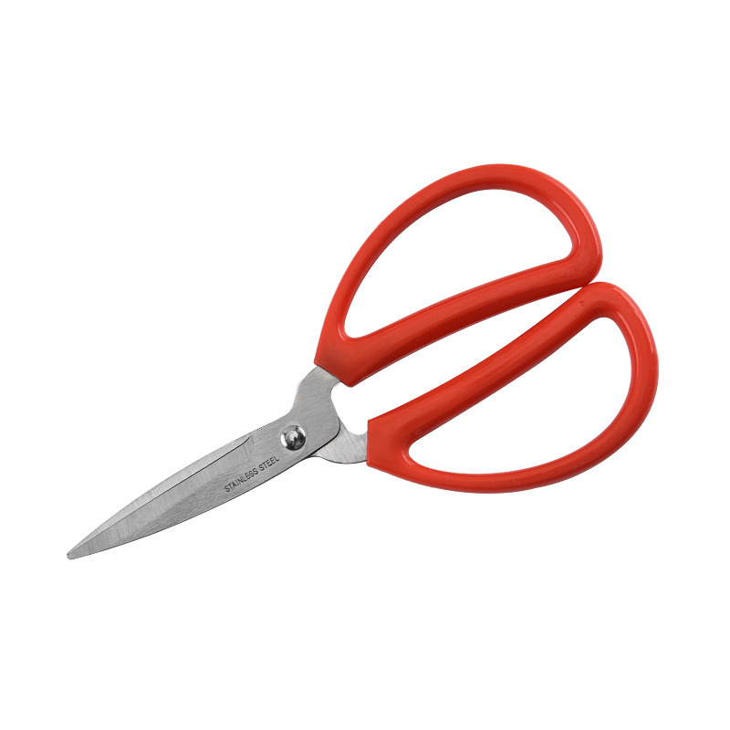 공장 도매 스테인레스 스틸 가정용 가위 플라스틱 손잡이 사무실 가위 민간 가위 주방 가위 학생 종이 절단 문구 가위