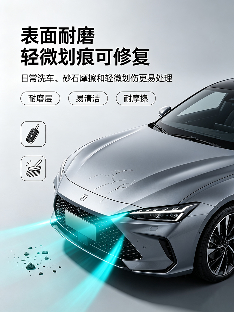 Carlas Car Color Change Film Tpu Car Wrap Liquid Metal Gun Gray Paint Protection Sun Protection Waterproof Safety Explosion-Proof