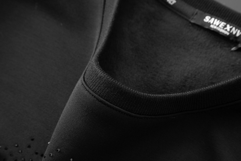 Men's Pullover Sweater And Track Pants Set With Sequin Embroidery_voghion.com