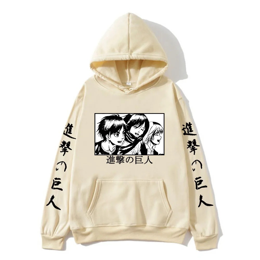 Attack On Titan Sweatshirt Eren Yeager Hoody Mikasa Ackerman