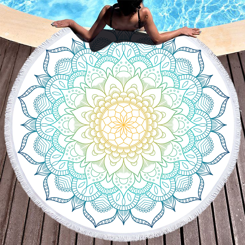 760g Weight Beach towel Home Textiles & Decor Type Superfine Fiber Material Geometric Pattern Casual, Ethnic Style Style Casual Ethnic Style Geometric Superfine Fiber Beach Towel Towels 8