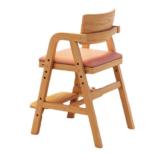 实木学习椅子可升降调节座椅简约成长凳写字椅学生书桌椅餐椅
