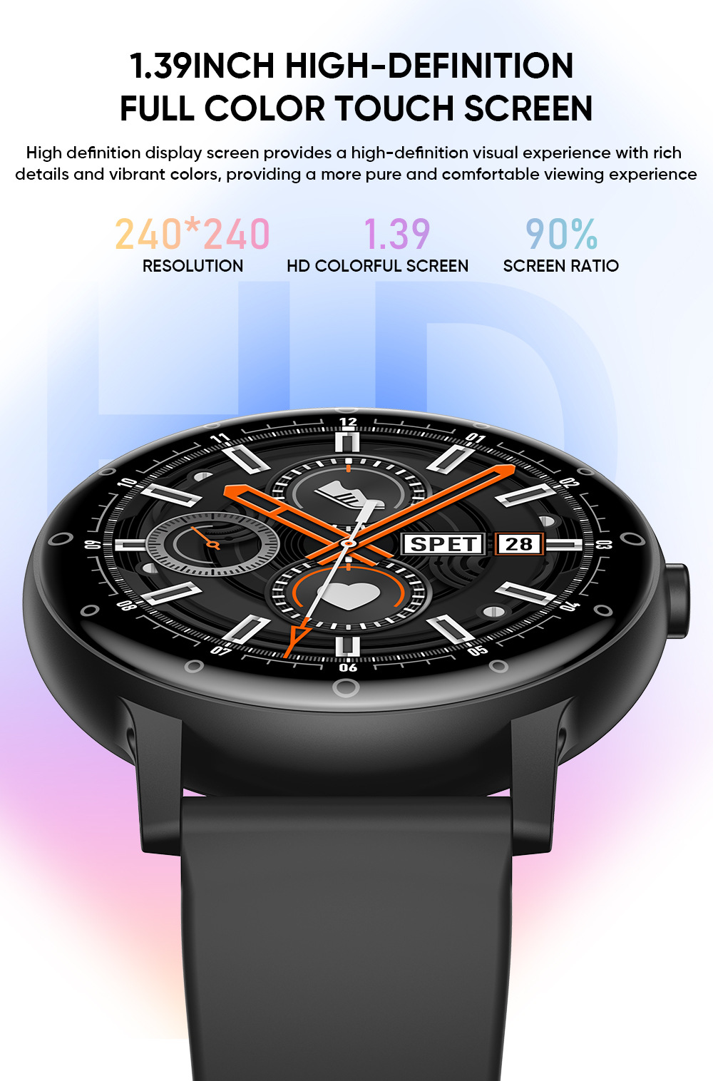 Lige Smartwatch Mit Bluetooth Und Herzfrequenzmesser Für Sport_voghion.com