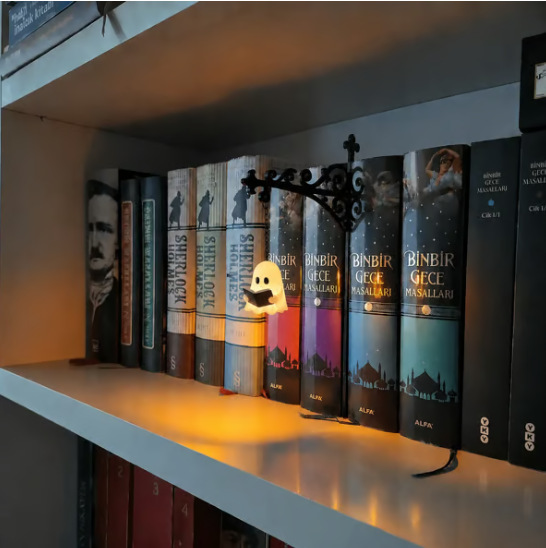 Cross-Border New Model Ghost Bookshelf Lantern Small Ghost Decorative Bookshelf Lighting Lamp Cross-Border New Model Ghost Bookshelf Lantern Small Ghost Decorative Bookshelf Lighting Lamp