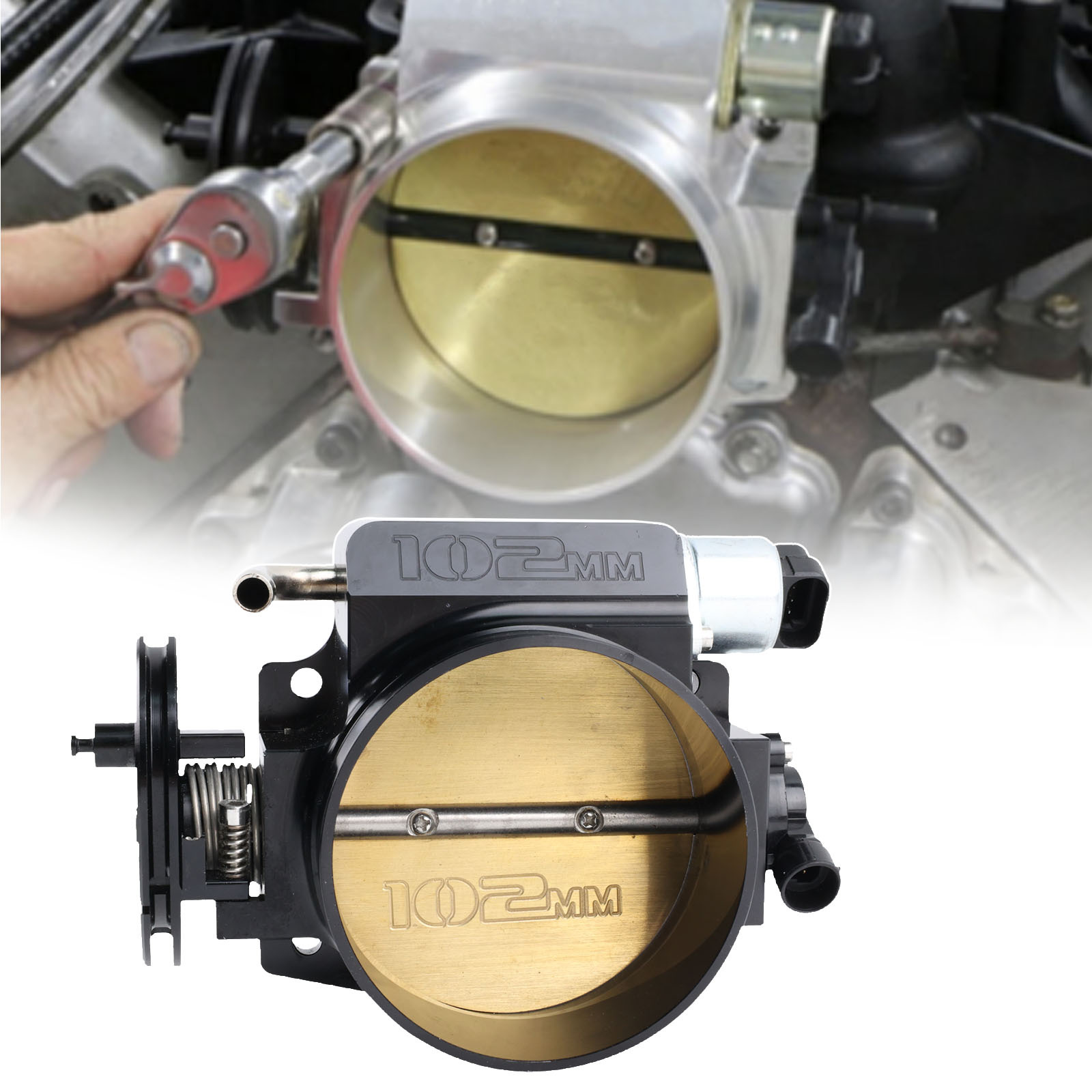 (2개) GM CAMARO CHEVROLET LS1 엔진 흡기 매니 폴드 자동차 개조 102MM 스로틀을 위해 적당한