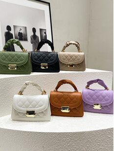 Brand classic fashionable handheld bag on chain, Korean style, internet celebrity