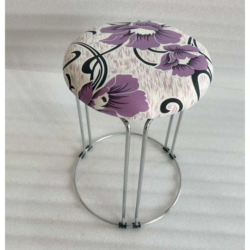 Taburetes redondos de madera sólida taburetes de acero inoxidable taburetes caseros apilables taburetes de hierro forjado dormitorio taburetes de comedor para adultos