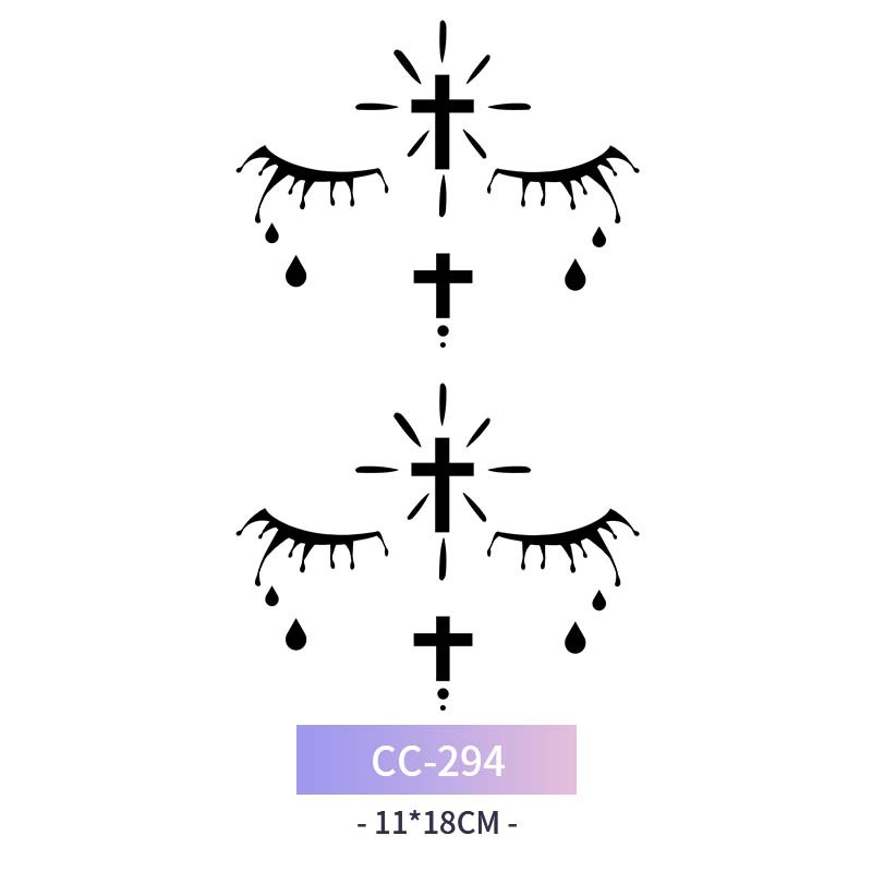 Transfronterizo en stock al por mayor de halloween colorido mariposa tatuaje pegatinas simulación sangrienta cicatriz pegatinas divertidas pegatinas impermeables